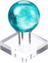 Hipiwe Acrylic Display Stand, Three Metal Peg Display Easel Stand for Fossils Crystal Minerals Rocks and Geodes, Medium,Silver...