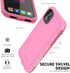 for iPhone 11 Waterproof Case 6.1 Screen Protector Underwater Shockproof Full-Body Dustproof Rugged Case for Aplle iPhone 11 (Pink)...