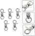 Ipetboom 5pcs Birdcage Lock Metal Snaps Door Chain Lock Heavy Duty Birds Cage Metal Clip Spring Hook Bird Cage Door Bird Cage Accessories Stainles...