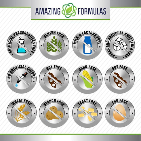 Amazing Formulas Hyaluronic Acid & MSM Supplement | 500 Mg | 120 Capsules | Non-GMO | Gluten-Free | Made in USA...