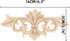 Wood Appliques Decorative Center Carved Onlays, Unpainted Flower Carved Ornament Decals for Door Fireplace Mirror Wall Cabinet Dresser Mantel Bed ...