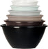 Youngever 6 Pack Large Plastic Mixing and Serving Bowls, Plastic Nesting Bowls Set - 120OZ, 80OZ, 50OZ, 32OZ, 22OZ, 12OZ (Urban Colors)...