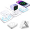 3 in 1 Charging Station for Apple Multiple Devices from Tech Gadget, Foldable Magnetic Mag-Safe Travel Charging Pad for iPhone 15 14 13 12 Pro Max...