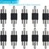 RCA Male to Male Coupler 10-Pack, Dual Male Connector RCA M-M Adapter Nickel Plated...