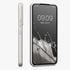kwmobile Case Compatible with Samsung Galaxy S22 Case - Soft Slim Metallic TPU Silicone Cover - Metallic Silver...