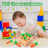 Montessori Educational Toys Wooden Carrots Harvest Shape Size Sorting Games for Matching Puzzle Gift Preschool Learning for Boys Girls Kids Toddle...