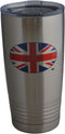 Rogue River Tactical UK United Kingdom Flag 20 Oz.Stainless Steel Travel Tumbler Mug Cup w/Lid Vacuum Insulated Hot or Cold...