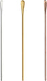 Coffee Spoons, 304 Stainless Steel Long Coffee Stir Sticks, 3 pcs Cocktail Spoons, 10 inch Beverage/Drink Stirring Spoons, Tea Spoon with Long Han...