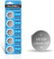 CR1220 5-Pack 3V Lithium Battery 40mAh for LED Light/Bracelet/Flashlight?5-Year Warranty?...