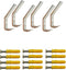 EBaokuup 6 Set Helmet Holder - Wall Mounted Motorbike Helmet Storage Rack with Mounting Screws (6 Hooks + 12 Screws)...