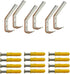 EBaokuup 6 Set Helmet Holder - Wall Mounted Motorbike Helmet Storage Rack with Mounting Screws (6 Hooks + 12 Screws)...