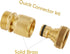 Garden Hose Quick Connect Solid Brass Quick Connector Garden Hose Fitting Water Hose Connectors 3/4 inch GHT (6 pc Connect Set)...