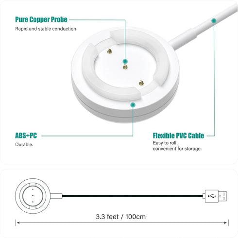 TUSITA Charger Cable Compatible with TOTWOO Bracelet, 2-Pack,1M...
