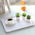 Nubry Mini Fake Succulent Plants Artificial Plastic Succulents Potted Faux Assorted Plants for Home Office Table Decoration, Set of 6 (White Plast...