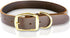 Leather Dog Collar Heavy Duty Hardware Dog Collars Full Grain Ultra Soft and Comfort Genuine Cowhide Metal Buckle Thick Belt Collar for Small Medi...