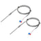 MECCANIXITY 2pcs PT100 RTD Thermocouple Stainless Steel M8 Temperature Sensor Probe -50 to 1300C 10ft 5x100mm...