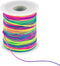 Elastic Beading Cords 100m Elastic String for Bracelets Rainbow 1mm Elastic Cord Pony Beads Crafts Pony Beading Thread Stretch String Craft Cord P...