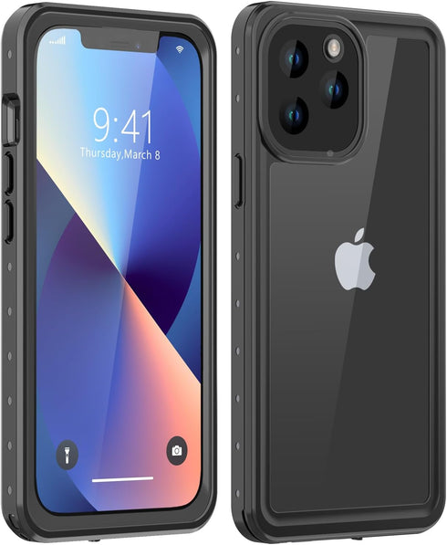 for iPhone 13 Pro Max Waterproof Case with Screen Protector Full Body Protector Shockproof Dustproof Dirtproof Heavy Duty IP68 Waterproof Case for...
