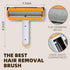 Roller Pet Hair Remover Reusable Lint Roller for Pet Hair Portable Cat and Dog Hair Remover Animal Fur Removal with Self-Cleaning Base for Couch, ...