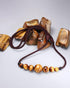 Jewever Natural Tiger Eye Gemstone Choker Healing Crystal Smiling Necklaces for Women Men Bring Good Luck Wealth Jewelry Gifts...