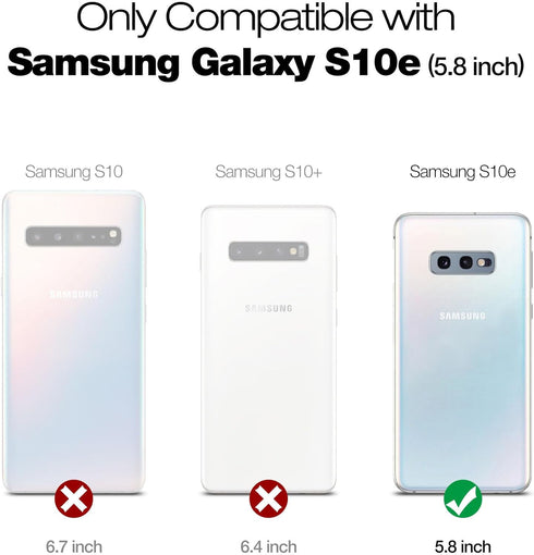 SURITCH Case for Samsung Galaxy S10e,?Built in Screen Protector??Support Wireless Charging? Rugged Back Cover Hybrid Bumper 360 Protective Case Ma...