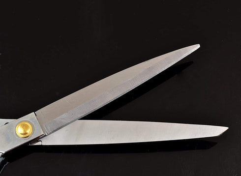 10" Heavy Duty Tailor Scissors Stainless Steel Shears Sewing Dressmaking Multi-Purpose Cloth Cutting Fabric Leather and Raw Materials 10 inch (Sil...