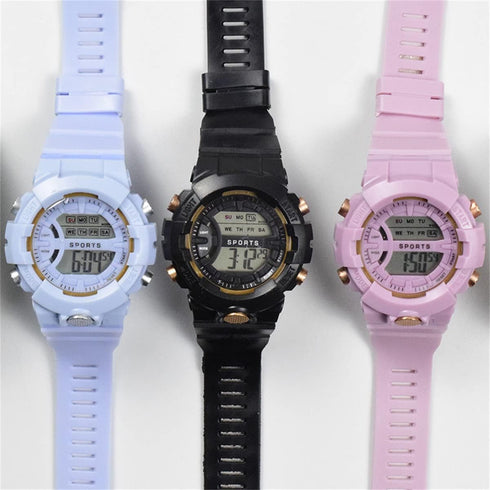 CdyBox 5 Pack Student Sports Watch with Silicone Band Luminous Alarm Stopwatch Watches Women Men Wristwatches...