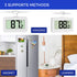 Mini Refrigerator Fridge 2 Pack Digital Freezer Thermometer Waterproof Room Thermometer with Hook, Large LCD Display...
