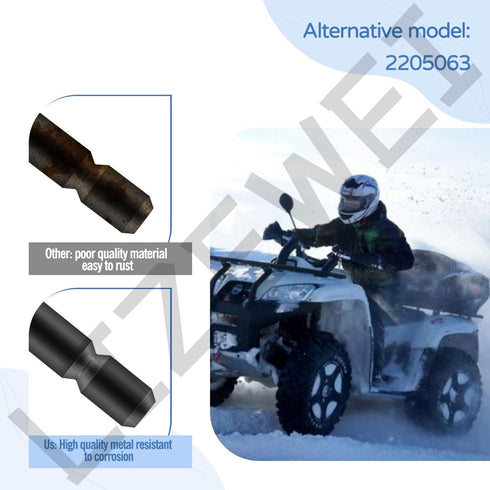 2-Pcs 2205063 Shear Pin for Polaris ATV Glacier Pro Snow Plow, 2015-2019 Sportsman, Heavy Duty Alloy Steel Shear Pin...