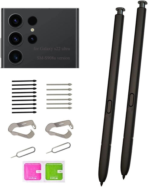 (2pcs Pen Pack) (no Bluetooth) Galaxy s22 Ultra Replacement s Pen,s22 Ultra Stylus Pen Replacement Parts for Samsung Galaxy s22 Ultra (5G) S908E S...