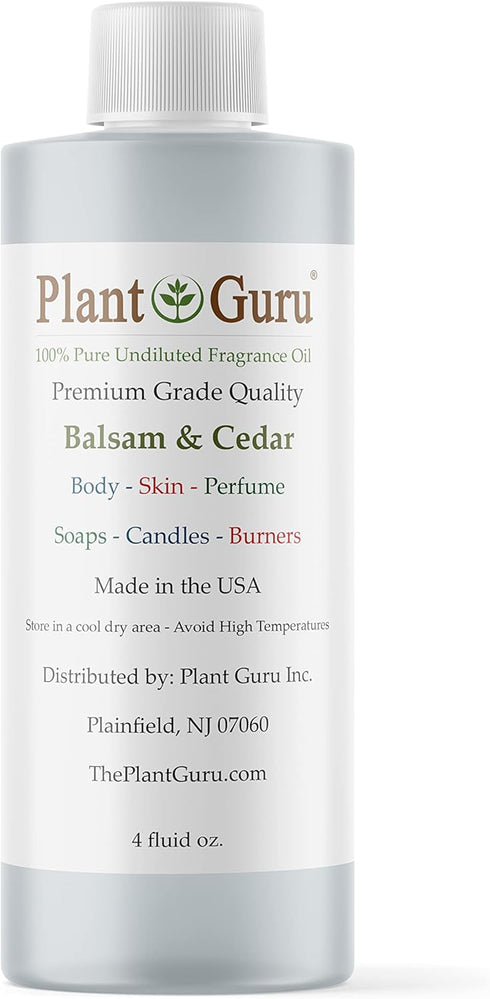 Balsam and Cedar Fragrance Oil 4 fl. oz. Scented Oil for DIY Soap Making, Candles, Bath Bombs, Body Butters. Used in Aromatherapy Diffusers, Burne...