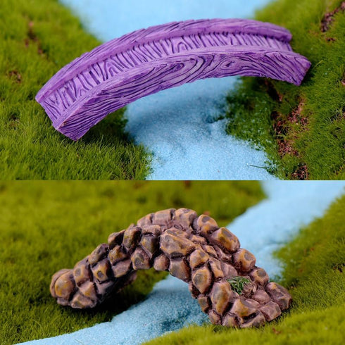 11Pcs Miniature Garden Bridge Figurines Mini Water Well Figurines Miniature Lawn Patio Yard Ornament Figurines for DIY Craft Garden Outdoor Decor ...