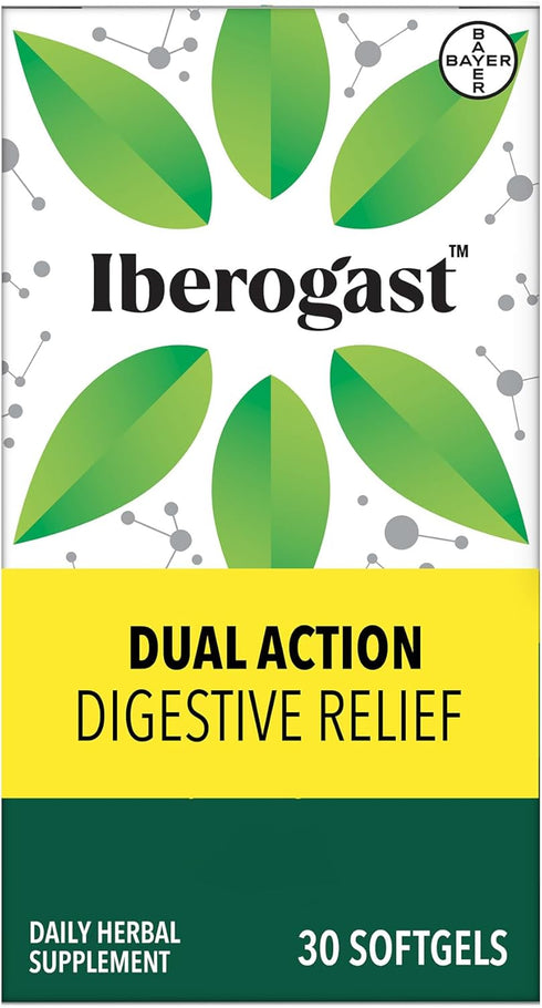 Iberogast Dual Action Digestive Relief, Daily Herbal Supplement, Supports Gut Health* Helps: Relieve Occasional Upset Stomach(bloating relief, nau...