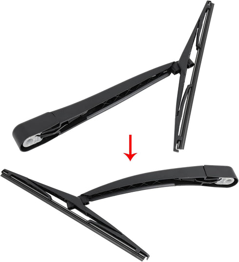 X AUTOHAUX Rear Windshield Wiper Blade Arm Set for Ford Fiesta MK6 11-18...
