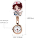 Avaner Nurse Watches Cute Cartoon Design Clip-on Fob Watches Analog Quartz Hanging Lapel Watches for Women (5 Pcs)...