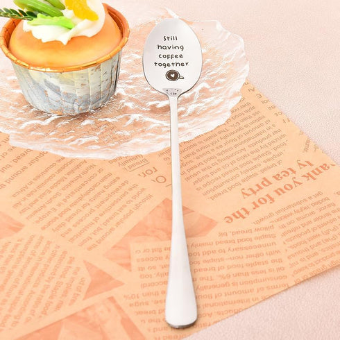 Cute Coffee Espresso Spoon Gifts for Best Friend Birthday Gifts for Coffee Lovers Going Moving Away Gift for Girlfriend Anniversary Valentines Day...