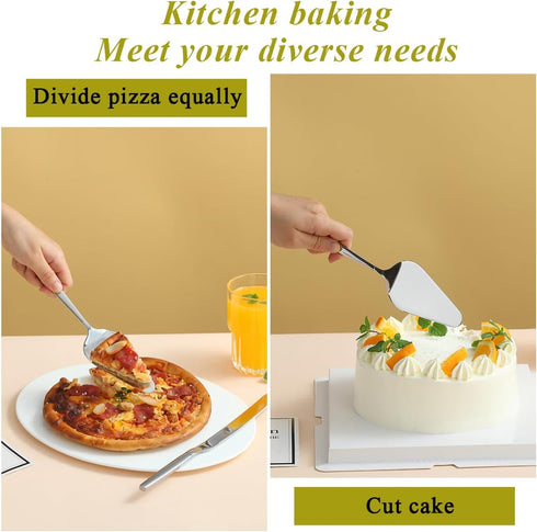 Wedding Cake Knife and Server Set, Cake Cutte Pie Server for Everyday, Wedding and Birthdays, Dishwasher Safe...