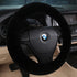 Wool Car Steering Wheel Cover 100% Australia Sheepskin Fur Steering Wheel Protector, Fluffy Warm Durable and High Elasticity Suit for Steering Whe...