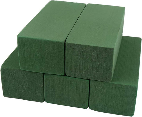 LOMIMOS 5PCS Wet Floral Foam Bricks,Florist Green Blocks Supplies for Flower Arrangement DIY Craft...