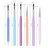 6Pcs Nail Art Brushes Set, Nail Brushes Kit with Nail Art Liner Brush and Nail Dotting Pen?Nail Extension Gel Brush, Double Ended Professional Nai...