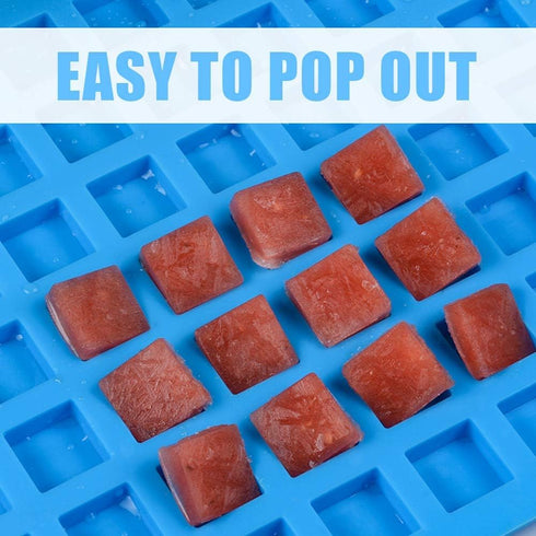 Square Silicone Candy Molds - Mini Silicone Molds for Hard Candy, Chocolate, Gummy, Caramel, Ganache, Ice Cubes (2)...