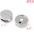 MY MIRONEY Zinc Alloy Mirror Clips 4Pcs Floating Glass Clip Clamps Holder Round Shape Wall-Mounted Mirrors Bracket Bathroom Mirrors Supporting She...