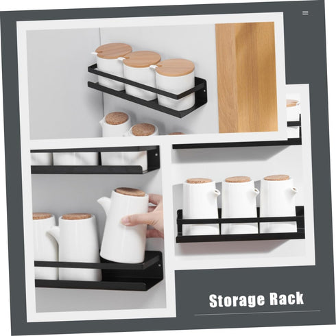 1pc Shelf Garage Organization Refrigerator Stand Magnetic Spice Rack for Refrigerator Fridge Stand Wall-mounted Rack Shower Toothbrush Holder Stai...