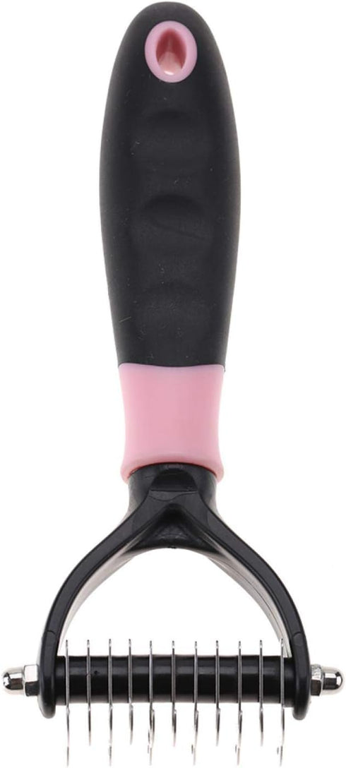 GLOGLOW Pet Grooming Brush, Pet Grooming Shedding Brush Tool Comb Dematting Rakes Fur Knot Cutter Remove Rake Dog Cat Long Short Hair()...