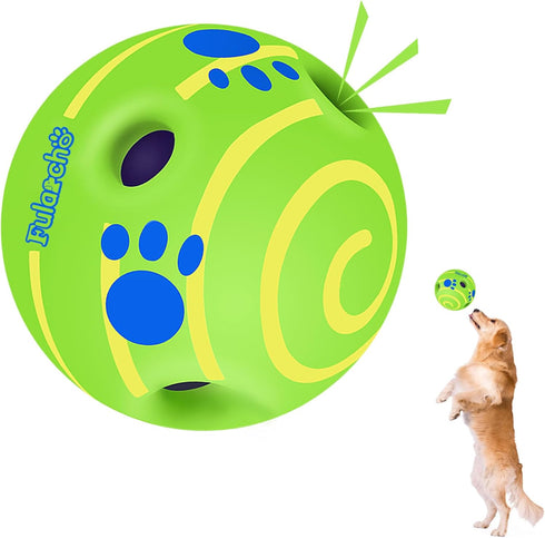 Giggle Ball for Dogs, Interactive Dog Toys, Wobble Ball for Large Dogs, Durable Wiggle Ball Dog Toy for Relieve Anxiety, Fun Giggle Sounds Babble ...