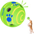 Giggle Ball for Dogs, Interactive Dog Toys, Wobble Ball for Large Dogs, Durable Wiggle Ball Dog Toy for Relieve Anxiety, Fun Giggle Sounds Babble ...