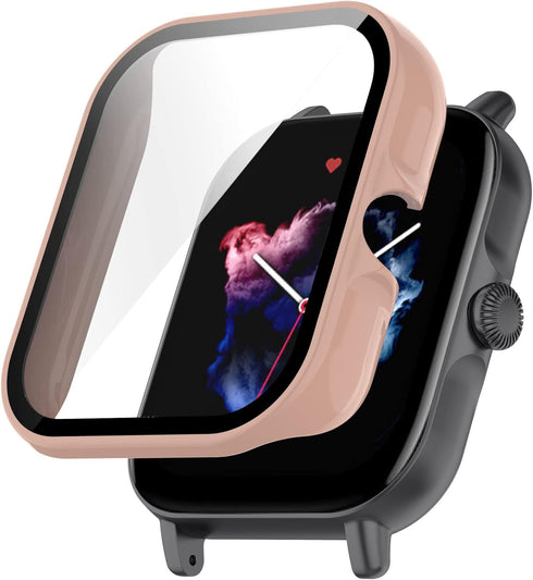 ECSEM Screen Protector Compatible with Amazfit GTS 3 Case,Hard PC Bumper All-Around Protective Cases Full Cover Shell Cases Smartwatch Accessory f...
