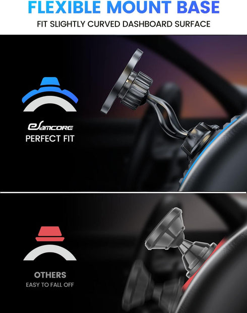 eSamcore Magnetic Phone Holder for Car, iPhone MagSafe Car Mount Strong Phone Magnet for Car Dashboard Cell Phone Holders for Your Car Fits Mag Sa...