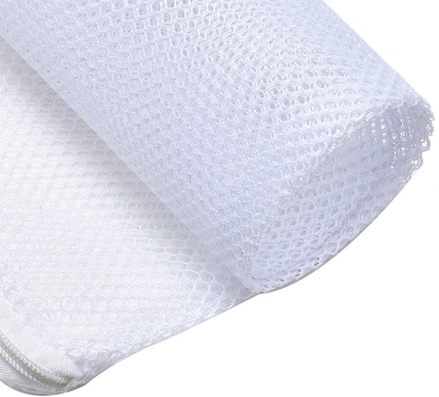 ALEGI Large Filter Media Bags,Aquarium Mesh Bags with Plastic Zipper,White Net Bags for Bio Balls, Ammonia Remover 17.8" by 13.5" (4pcs)...