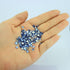 LolliBeads Resin Crystal Round Nail Art Mixed Flat Backs Acrylic Rhinestones Gems,Mix Size 1.5-5 mm, Color Light Blue (1200Pcs)...
